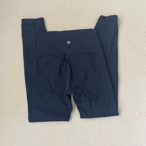 Lululemon navy wunder under legging